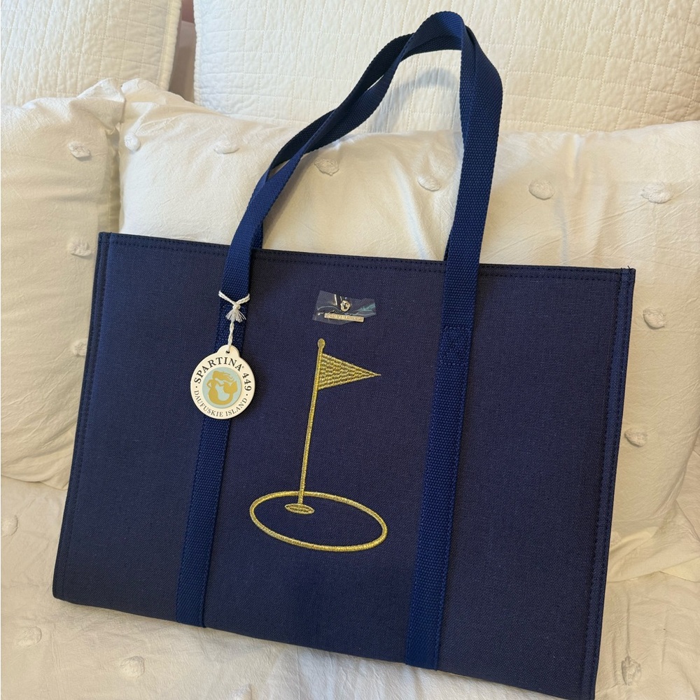 Spartina 449 Carry All Tote Navy Blue Golf
SOLD OUT - NEW WITH TAGS